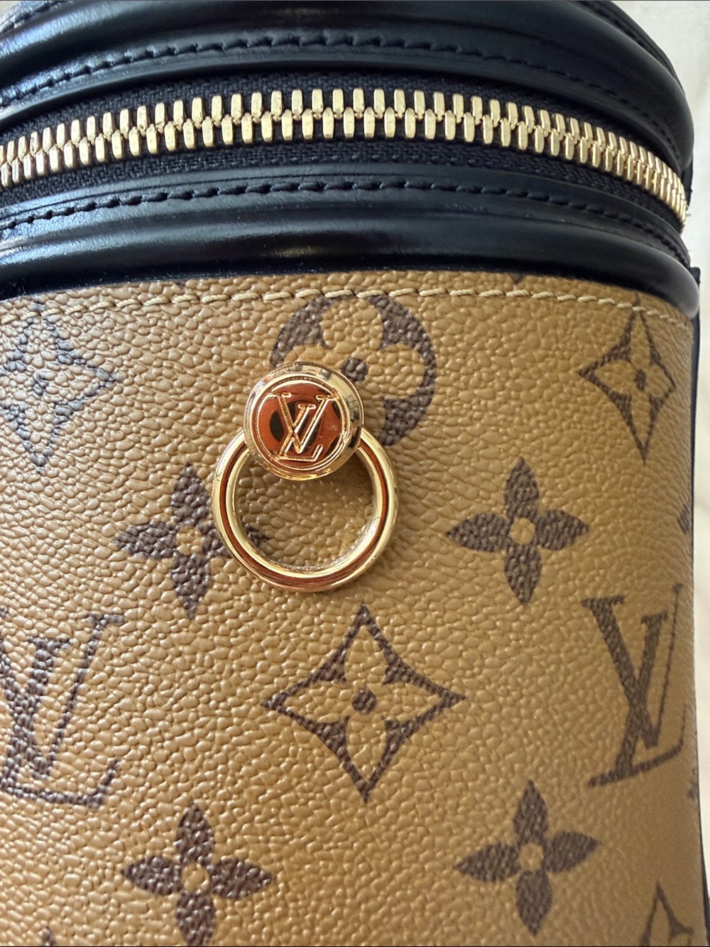 Louis Vuitton Tan Monogram Cannes Vanity Bag with Black Trim‼️READ DESCRIPTION‼️ - Picture 14 of 15